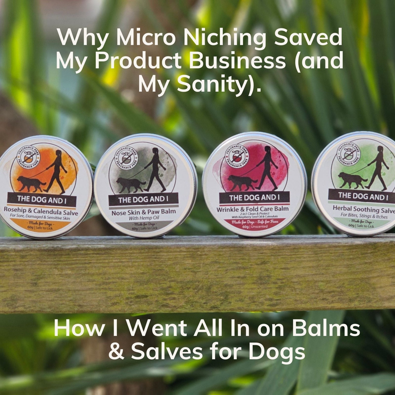Why Micro Niching Saved My Product Business (and My Sanity). How I Went All In on Balms & Salves for Dogs