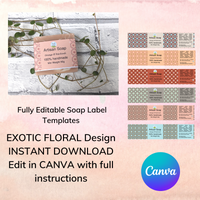 Editable Canva Soap Label Templates