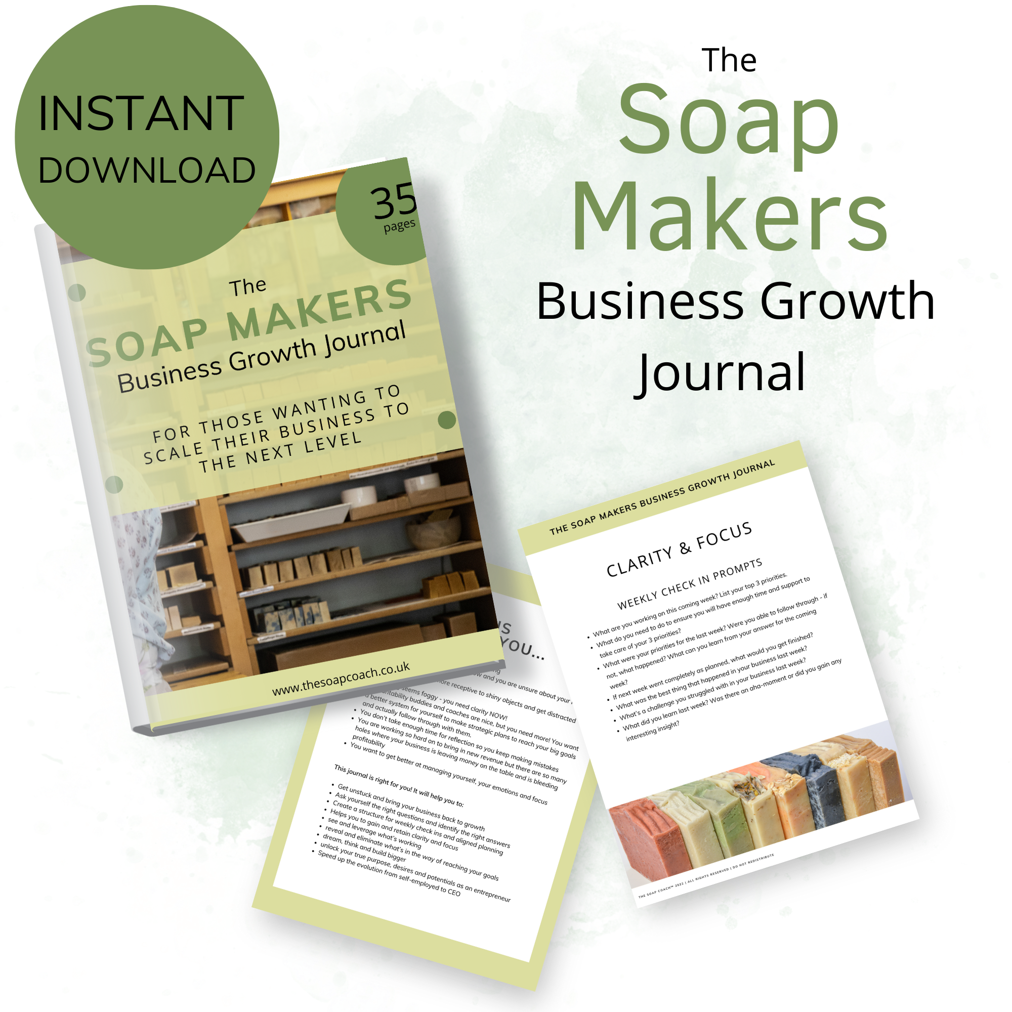The Soap Makers Business Growth Journal (INSTANT DOWNLOAD PDF) – The ...