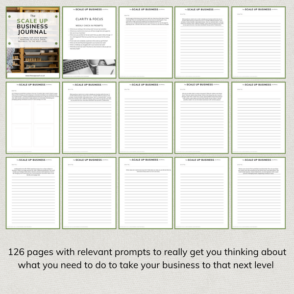 The Soap Makers Scale Up Business Journal A Journal for Soap Makers W