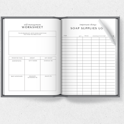 The Organised Soap Makers Annual Planner 2023 (ONLY ON AMAZON BOOKSHELF - LINK IN TEXT)