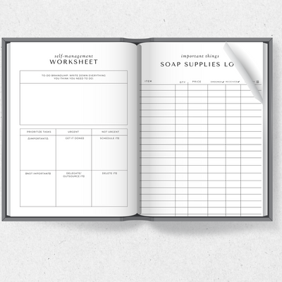 The Organised Soap Makers Annual Planner 2023 INSTANT DOWNLOAD