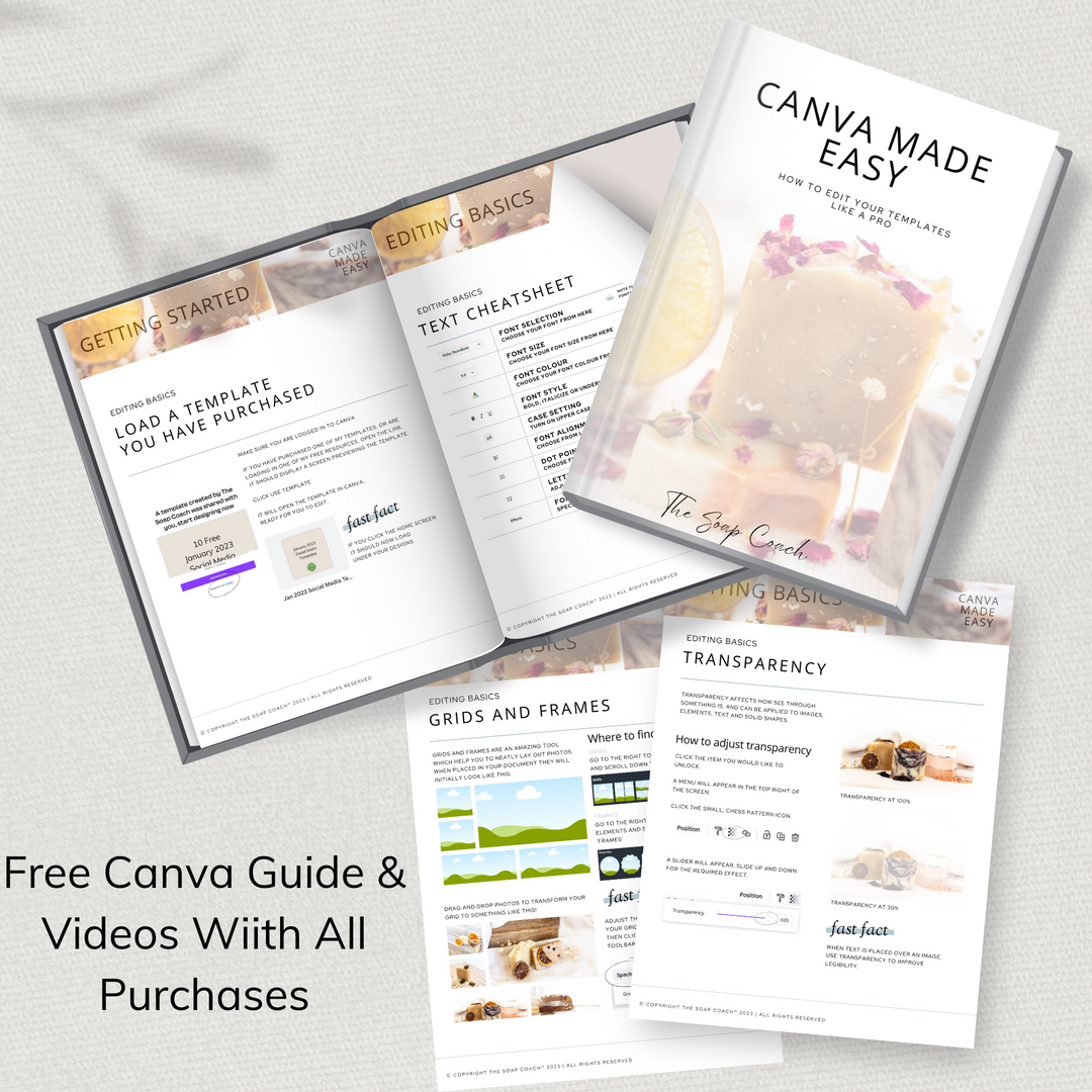 SOAP MAKERS Wholesale Catalogue Canva Template, EDITABLE