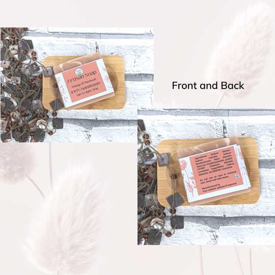 FLORAL BOHO Fully Editable Canva Soap Label Template, 6 Designs INSTANT DOWNLOAD